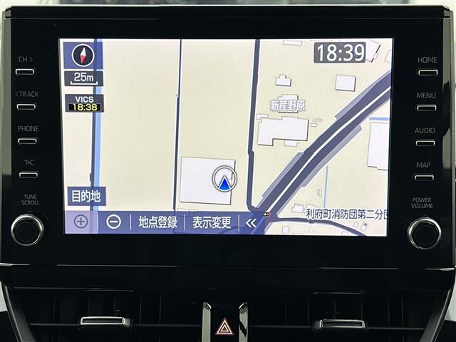 カローラツーリング ハイブリッド ダブルバイビー 純正9型DAナビ BSM 追従クルーズ クリアランスソナー バックモニター フルセグTV ETC2.0 LEDヘッドランプ フォグランプ 電動パーキングブレーキ オートホールド トヨタセーフティセンス(3枚目)