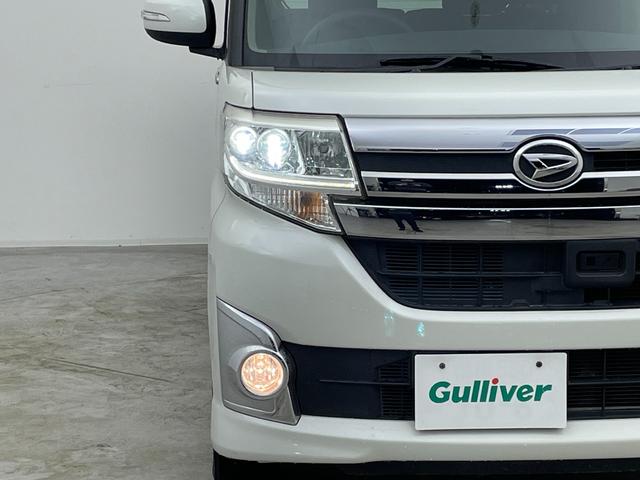 タント カスタムＸ　ＳＡ　純正ナビ　スマートアシスト　パワースライドドア　バックモニター　ＨＩＤヘッドランプ　フォグランプ　スマートキー　プッシュスタート　純正アルミ　ＥＴＣ　フルオートエアコン　オートライト　禁煙車（33枚目）