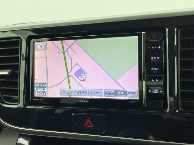 ｅＫスペースカスタム カスタムＴ　ナビ　両側パワースライドドア　バックカメラ　ＥＴＣ　ドライブレコーダー　スマートキー　フルセグＴＶ　Ｂｌｕｅｔｏｏｔｈオーディオ　純正ＡＷ／サマータイヤセット車載　フルオートエアコン　禁煙車（3枚目）