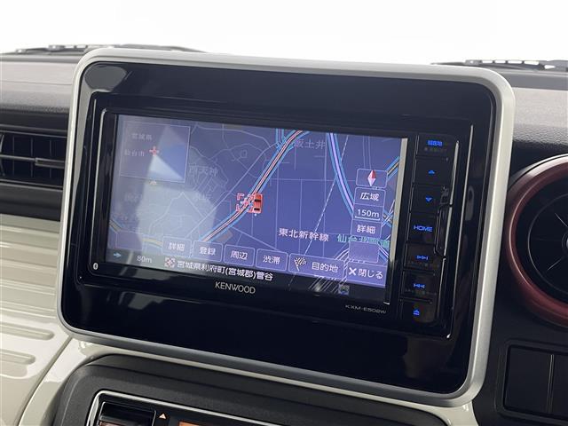 スペーシア ハイブリッドX 純正SDナビTV 両側パワースライドドア 運転席シートヒーター リアサーキュレーター プッシュスタート スマートキー ビルトインETC 純正アルミホイール 純正フロアマット ドアバイザー(4枚目)