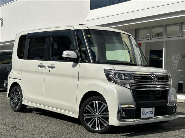 タント カスタムRS トップエディションSAIII ◇プッシュスタート◇社外ナビ◇バックカメラ◇ETC◇ハーフレザーシート◇ターボ付き◇アイドリングストップ◇横滑り防止装置◇衝突軽減ブレーキ◇両側パワースライドドア◇純正フロアマット(4枚目)