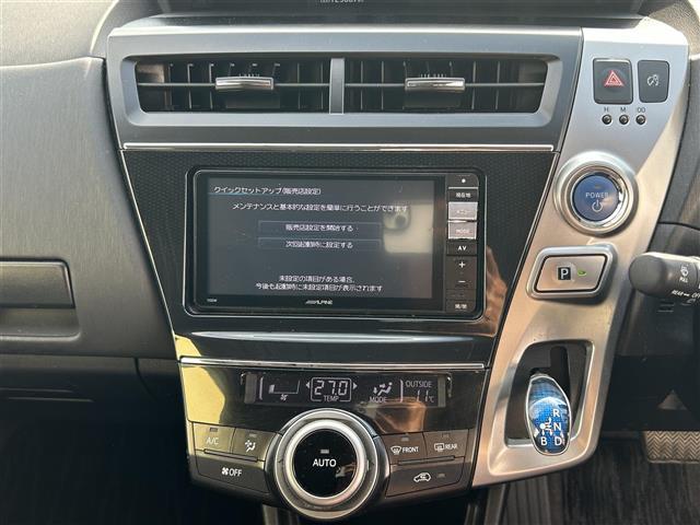 プリウスアルファ Ｓ　社外ナビ　ＥＴＣ　ＤＴＶ　ＢＴ　ＤＶＤ　ＣＤ　純正フロアマット　プッシュスタート　ドアバイザー（25枚目）