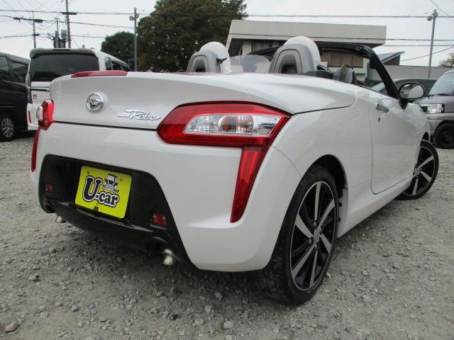 コペン ローブ　車検整備付　ワンオーナー　修復歴なし　電動オープン　ＥＴＣ　黄＆白革シートカバー　ＬＥＤライト　フォグ　スマートキー＆プッシュスタート　１６インチアルミ　ＭＴモード　横滑り防止　アイドリングストップ（2枚目）