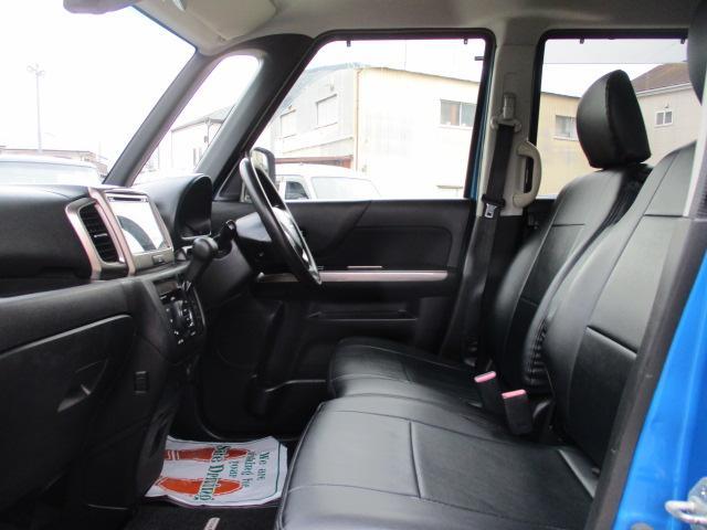 スペーシアカスタムZ ベースグレード 車検整備付 ナビ フルセグTV 全方位カメラ Bluetoothオーディオ再生接続 両側パワースライドドア 衝突軽減ブレーキ レーンキープ 黒革シートカバー シートヒーター HIDライト LEDフォグ(5枚目)