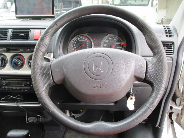 バモスホビオ M 車検整備付 ナビ 地デジTV CD 100851キロ時タイミングベルト交換済み ハイルーフ キーレス 両側スライドドア ドアバイザー フルフラットシート ヘッドライトレベライザー 純正ホイールキャップ(4枚目)