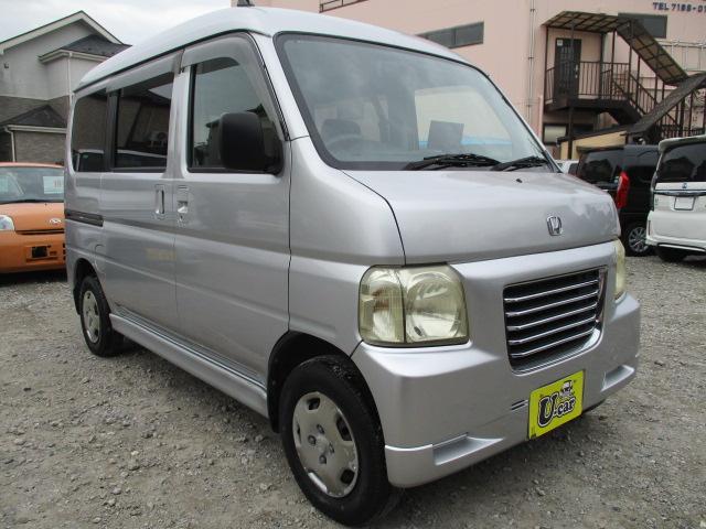 バモスホビオ M 車検整備付 ナビ 地デジTV CD 100851キロ時タイミングベルト交換済み ハイルーフ キーレス 両側スライドドア ドアバイザー フルフラットシート ヘッドライトレベライザー 純正ホイールキャップ(27枚目)