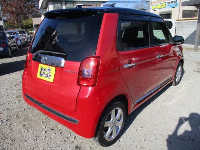 Ｎ－ＯＮＥ プレミアム・Ｌパッケージ　車検整備付き　２トンカラー　ナビ　地デジＴＶ　バックカメラ　ＣＤ　ＤＶＤ　ＥＴＣ　ＨＩＤライト　フォグランプ　１４インチアルミ　スマートキー＆プッシュスタート　電格ドアミラー　ドアバイザー　横滑り防止（2枚目）