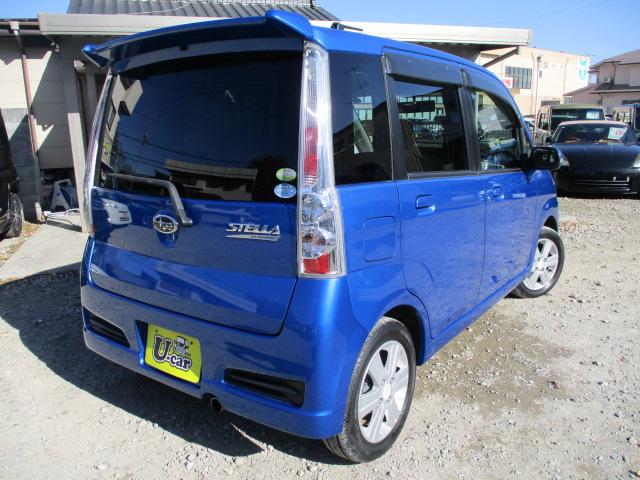 ステラ カスタムＲリミテッド　車検整備付き　ナビ　Ｂｌｕｅｔｏｏｔｈオーディオ再生接続　ＣＤ　ＤＶＤ　ＥＴＣ　ＨＩＤヘッドライト　フォグランプ　スマートキー　１４インチアルミ　ドアバイザー　プライバシーガラス　リアスポイラー（2枚目）