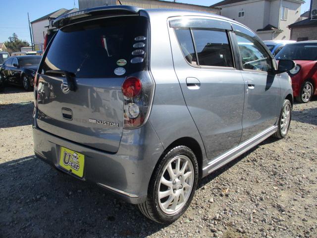 ミラカスタム ＲＳ　車検整備付　走行９万キロ　修復歴なし　ターボ車　ナビ　ＣＤ　ＤＶＤ　ＥＴＣ　スマートキー　ＨＩＤヘッドライト　フォグ　１５インチアルミ　電格ドアミラー　ウインカーミラー　ドアバイザー　リアスポイラー（26枚目）