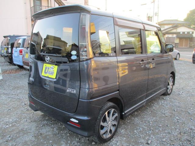 ルークス ハイウェイスター　車検整備付き　修復歴なし　ナビ　地デジＴＶ　バックカメラ　ＣＤ　左側パワースライドドア　右側イージークローザー　電格ドアミラー　ＨＩＤライト　フォグライト　１４インチアルミ　ドアバイザー　スマートキー（2枚目）