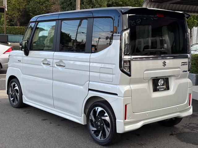 スペーシアカスタム ハイブリッドXS 未使用車 当社展示車 ナビゲーションパッケージ 全周囲カメラ ハイブリッド車 新品フロアマット 新品ETC2.0 新品ワイドバイザー込み 衝突被害軽減システム 衝突安全ボディ 電動両側スライドドア(6枚目)