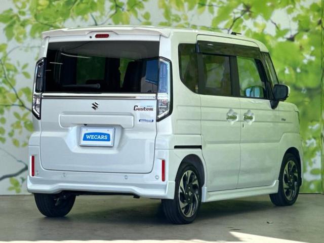 スペーシアカスタム ハイブリッドXSターボ 新品タイヤ/保証書/純正 9インチ SDナビ/セーフティサポート(スズキ)/両側電動スライドドア/シートヒーター/全方位モニター用カメラ/車線逸脱防止支援システム/シート ハーフレザー ターボ ETC(3枚目)