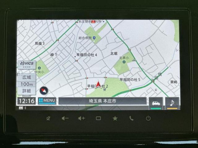 スペーシアカスタム ハイブリッドXSターボ 新品タイヤ/保証書/純正 9インチ SDナビ/セーフティサポート(スズキ)/両側電動スライドドア/シートヒーター/全方位モニター用カメラ/車線逸脱防止支援システム/シート ハーフレザー ターボ ETC(10枚目)