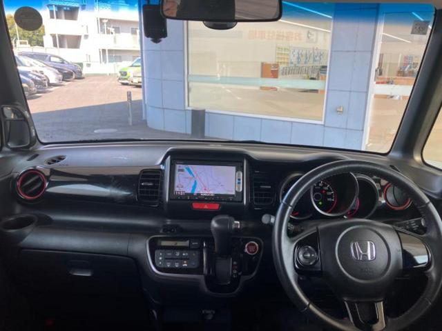 N-BOXカスタム G・Lパッケージ2トーンカラースタイル 新品タイヤ/純正 SDナビ/シティーブレーキアクティブシステム(ホンダ)/両側電動スライドドア/パーキングアシスト バックガイド/ドライブレコーダー 360°/ヘッドランプ LED バックカメラ(4枚目)