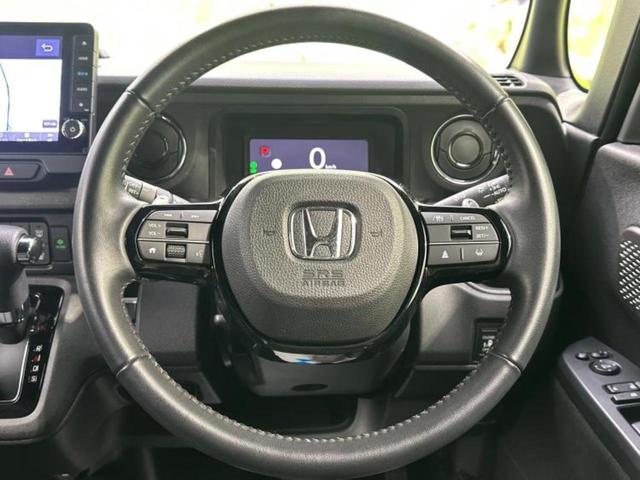 N-BOXカスタム ターボ 新品タイヤ/保証書/純正 9インチ ナビ/ホンダセンシング/両側電動スライドドア/シートヒーター 前席/マルチビューカメラシステム/車線逸脱防止支援システム/シート ハーフレザー ターボ バックカメラ(15枚目)