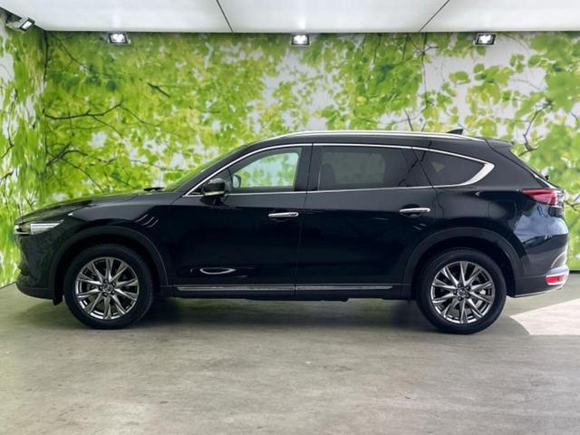 CX-8 4WD25Tエクスクルーシブモード サンルーフ/BOSE/保証書/純正 SDナビ/デジタルインナーミラー/衝突安全装置/エアーシート 全席/360°ビューモニター/車線逸脱防止支援システム/シート フルレザー 革シート バックカメラ(2枚目)