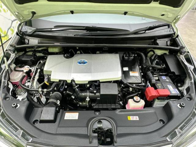 プリウス Ｓセーフティプラス２　新品タイヤ／モデリスタエアロ／純正　９インチ　ＳＤナビ／トヨタセーフティセンス／パノラミックビューモニター／車線逸脱防止支援システム／シート　フルレザー／パーキングアシスト　バックガイド　革シート（47枚目）