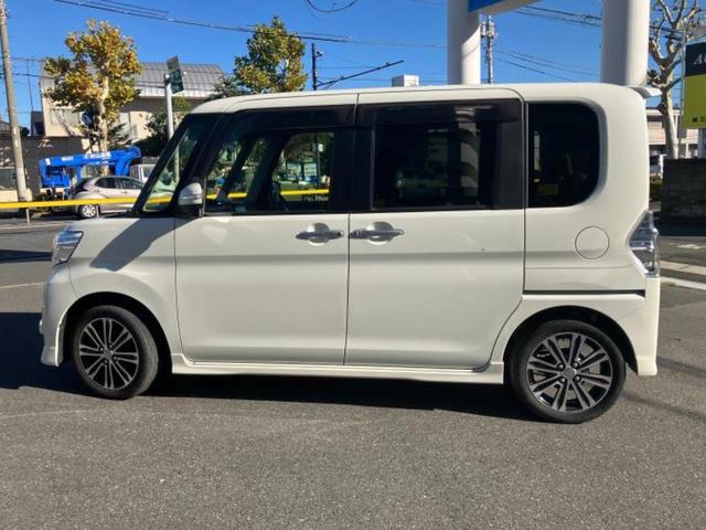 タント カスタムＲＳトップエディションＳＡ２　新品タイヤ／純正　８インチ　ＳＤナビ／スマートアシスト（トヨタ・ダイハツ）／両側電動スライドドア／車線逸脱防止支援システム／シート　ハーフレザー／ドライブレコーダー　純正／ヘッドランプ　ＬＥＤ　ターボ（2枚目）