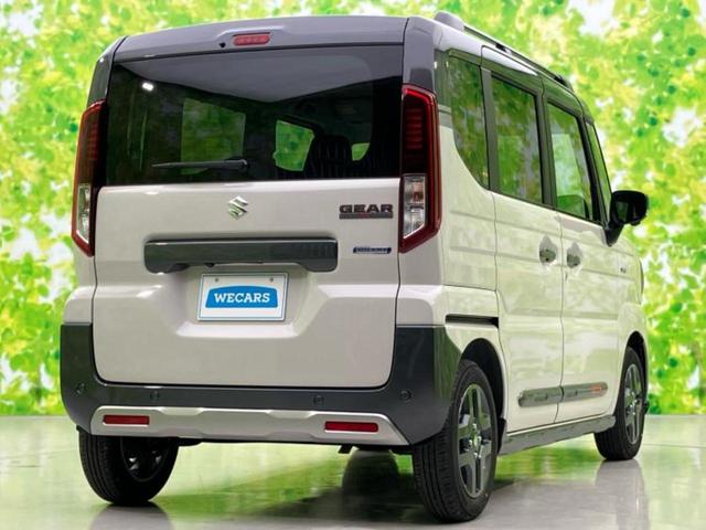 スペーシアギア ハイブリッドＸＺ　保証書／純正　９インチ　ナビ／セーフティサポート（スズキ）／両側電動スライドドア／シートヒーター　前席／全方位モニター／車線逸脱防止支援システム／登録済未使用車／ヘッドランプ　ＬＥＤ　全周囲カメラ（3枚目）