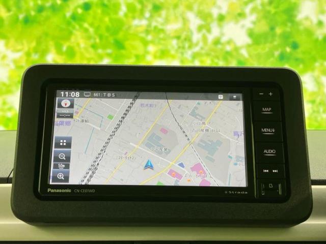 ムーヴキャンバス ストライプスＧ　保証書／社外　メモリーナビ／スマートアシスト（トヨタ・ダイハツ）／両側電動スライドドア／シートヒーター　前席／パノラマモニター／車線逸脱防止支援システム／ヘッドランプ　ＬＥＤ／ＵＳＢジャック（10枚目）