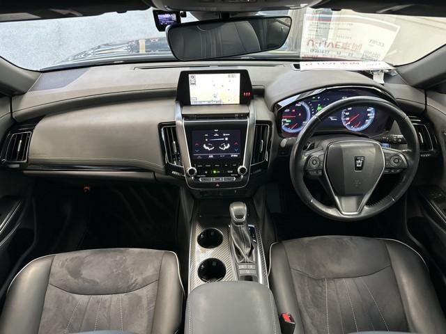 クラウンハイブリッド RSアドバンス 地デジ 衝突被害軽減装置 ドライブレコーダ ワンオーナ LEDヘットライト 後カメラ クルコン AC Pシート エアバッグ ナビTV セキュリティーアラーム 100V充電 キーフリー スマートキ(7枚目)