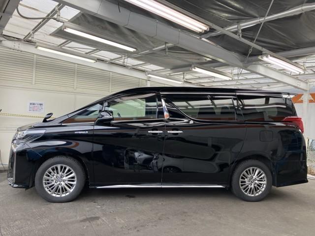 アルファードハイブリッド Ｓ　タイプゴールド　ムーンルーフ　ナビ付　ＡＣ１００Ｖ　リアオートエアコン　クルコン　Ｂカメラ　メンテナンスノート　ＬＥＤライト　オートエアコン　横滑り防止機能　アイドリングストップ　スマートキー　ＥＴＣ　アルミホイール（6枚目）