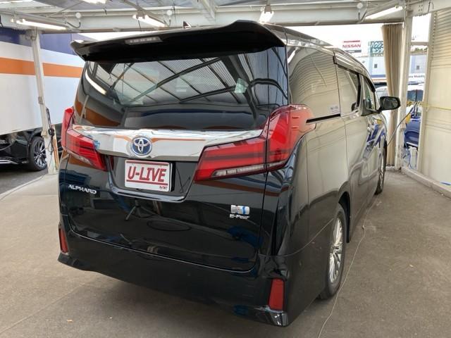 アルファードハイブリッド ＳＲ　Ｃパッケージ　点検記録簿　サンル－フ　バックモニター　オートエアコン　ＬＥＤ　横滑り防止機能　ＡＢＳ　イモビ　ＡＣ１００Ｖ電源　アルミ　ドライブレコーダー　寒冷地仕様　ナビ＆ＴＶ　４ＷＤ　３列シート　メモリーナビ（6枚目）