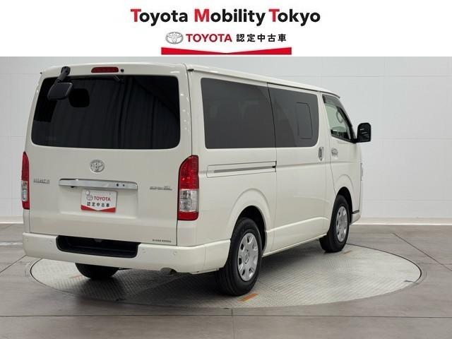 ハイエースバン ロングスーパーGL Wエアコン Bカメラ LEDライト パワーウインドウ 横滑防止 ドライブレコーダー フルセグテレビ DVD視聴可 キーレスエントリー メモリーナビ オートエアコン ETC パワーステ 記録簿有 ABS(2枚目)