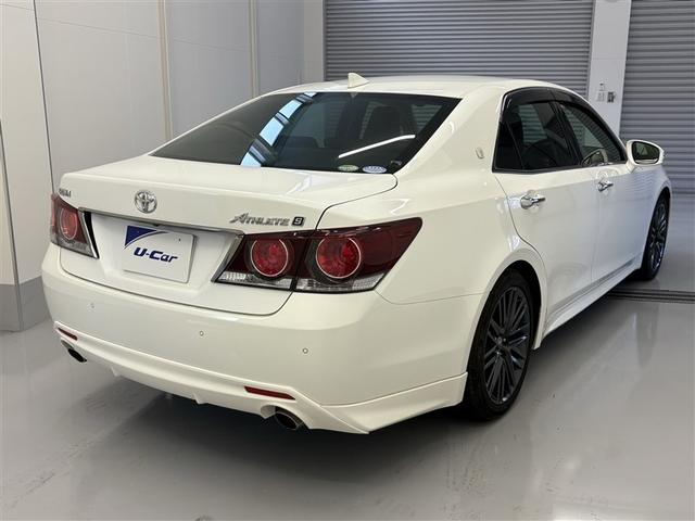 クラウン アスリートS-T Bモニター フルセグ地デジTV オートクルーズ オートエアコン パワーシート TVナビ LEDライト ETC付 パワステ ABS ミュージックプレイヤー接続可 キーレス アルミ 盗難防止システム 本革(5枚目)