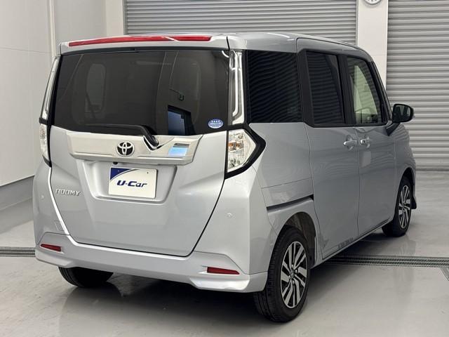 ルーミー カスタムG アイドリング 両側電動SD LEDヘット バックビューモニター 衝突回避ブレーキ フルフラット 地デジ スマートキー メモリナビ クルーズコントロール 点検記録簿 DVD ETC ドライブレコーダー(4枚目)