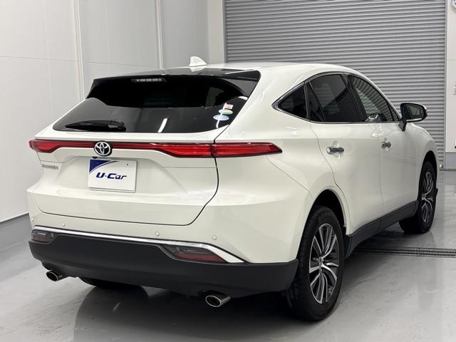 ハリアー Ｇ　レザーパッケージ　地デジＴＶ　ＡＵＸ　盗難防止装置　クルコン　横滑り防止装置　Ｒカメラ　Ｐシート　キーレス　エアバッグ　本革　ＬＥＤ　スマートキー　ＡＢＳ　メモリーナビ　記録簿　ＥＴＣ　ドラレコ　ワンオーナー　アルミ（4枚目）