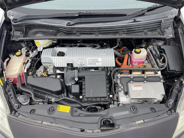 プリウス S 純正ナビ バックカメラ TV CD フォグランプ スマートキー プッシュスタート スペアキー 純正フロアマット 盗難防止装置 取扱説明書 保証書(40枚目)