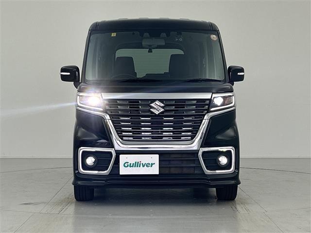 スペーシアカスタム ハイブリッドXS 禁煙 純正ナビ シートヒーター 追従クルコン ETC 衝突軽減 レーンキープアシスト コーナーセンサー オートハイビーム 前後ドラレコ LEDヘッドライト フルセグ Bluetooth DVD CD(16枚目)