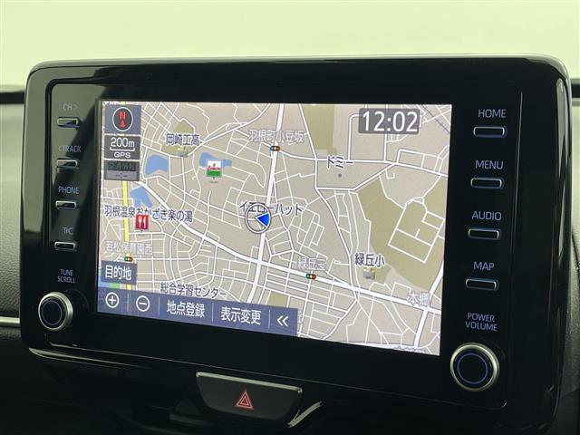 ヤリスクロス ハイブリッドZ 禁煙 純正8型ナビ シートヒーター ステアリングヒーター レーダークルーズコントロール ビルトインETC 前後ドライブレコーダー 衝突軽減ブレーキ レーンキープアシスト オートマチックハイビーム(3枚目)