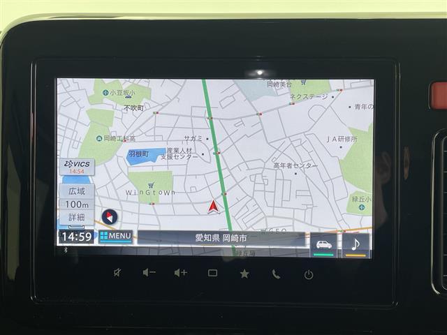 スペーシアカスタム ハイブリッドＸＳターボ　禁煙　純正９型ナビ　全方位モニター　シートヒーター　ステアリングヒーター　衝突軽減ブレーキ　レーンキープ　オートマチックハイビーム　レーダークルーズコントロール　両側電動　ドライブレコーダー　ＥＴＣ（3枚目）