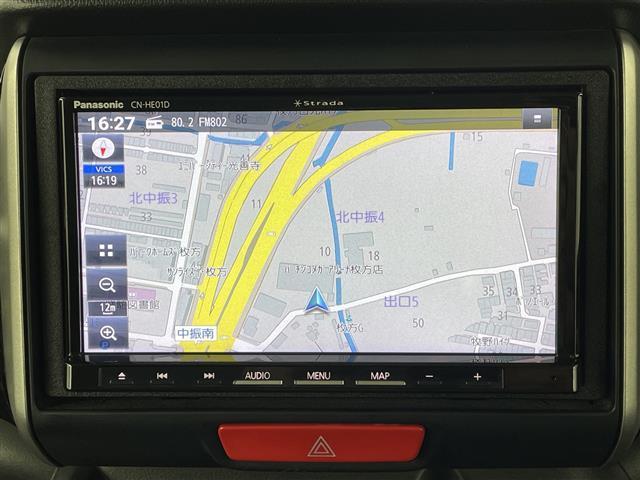 Ｎ－ＢＯＸカスタム Ｇ　ＳＳパッケージ　禁煙車　シティブレーキアクティブシステム　社外メモリナビ　フルセグＴＶ　バックカメラ　両側パワースライドドア　クルーズコントロール　ＨＩＤオートライト　フォグランプ　純正１４インチアルミホイール（4枚目）