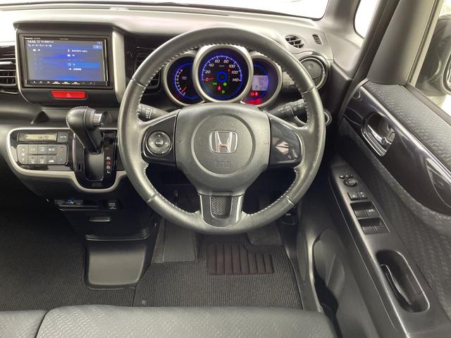 Ｎ－ＢＯＸカスタム Ｇ　ＳＳパッケージ　禁煙車　シティブレーキアクティブシステム　社外メモリナビ　フルセグＴＶ　バックカメラ　両側パワースライドドア　クルーズコントロール　ＨＩＤオートライト　フォグランプ　純正１４インチアルミホイール（22枚目）