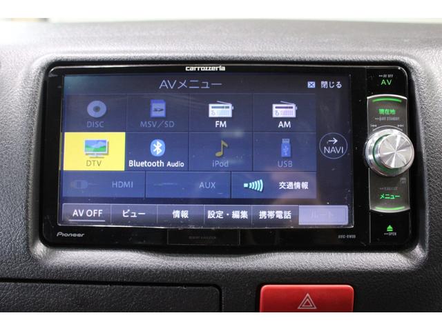 ハイエースバン ロングＤＸ　カロッツェリアナビ／バックカメラ／地デジ／ＬＥＤヘッドライト／ＥＴＣ／ＡＣ１００Ｖ／電動格納ドアミラー／キーレス／両側スライドドア／禁煙車／フロントフォグライト／障害物センサー／Ｂｌｕｅｔｏｏｔｈ（4枚目）
