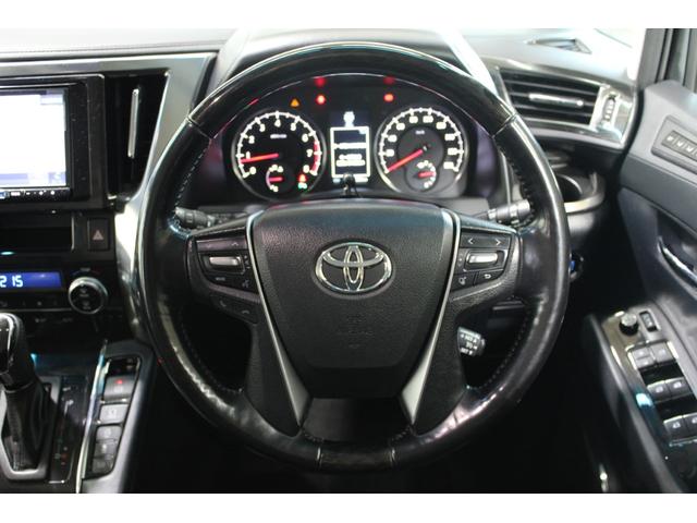 アルファード 2.5S Cパッケージ モデリスタフルエアロ 禁煙車 ALPINE9型ナビ フルセグTV メモリ付パワーシート 半革シート 電動Rゲート ブラック木目調ステアリングホイール(48枚目)