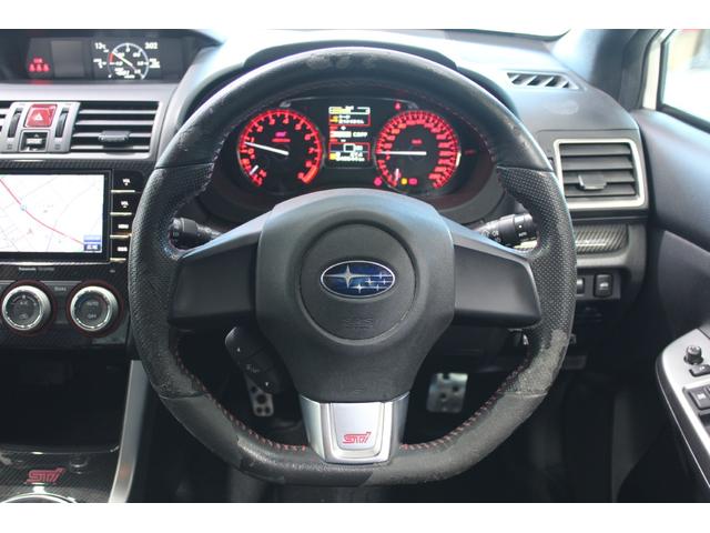 WRX STI STI ワンオーナー 禁煙車 オプションリアスポイラー 6速MT 純正ナビ フルセグTV バックカメラ ハーフレザーシート STI18インチアルミホイール LEDヘッドライト ETC フロントフォグライト(45枚目)