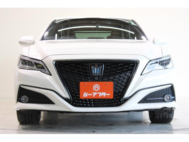 クラウンハイブリッド Ｇ－エグゼクティブ　Ｆｏｕｒ　純正８インチナビ　全周囲カメラ　フルセグＴＶ　禁煙車　温冷黒革シート　メモリー付きパワーシート　ステアリングヒーター　純正１８インチアルミホイール　ブラインドスポットモニター　レーダークルーズ（8枚目）