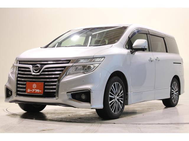 エルグランド 350ハイウェイスター 禁煙車 1オーナー オプションナビ フルセグTV 全周囲カメラ 両側電動スライド 後席モニター 電動リアゲート レーダークルーズコントロールシステム LEDヘッドライト 黒ハーフレザーシート(9枚目)