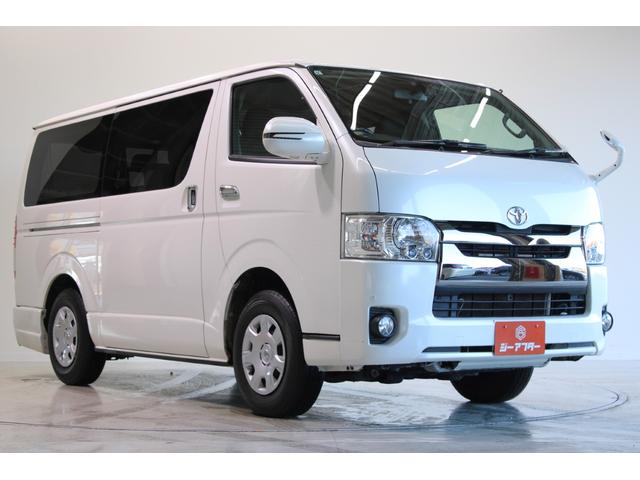 ハイエースバン ロングスーパーGL 禁煙車 純正ナビ バックカメラ フルセグTV 両側電動スライドドア LEDヘッドライト フロントフォグライト AC100V電源 HDMI接続 プッシュスタート クリアランスソナー Bluetooth(7枚目)