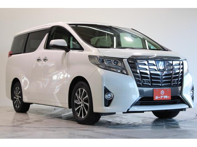 アルファード ３．５ＧＦ　禁煙車　サンルーフ　１０．５インチ純正ナビ　フルセグＴＶ　全周囲カメラ　ＪＢＬサウンド　純正１２インチ後席モニター　シートヒーター　ベージュ革シート　両側電動スライドドア　電動リアゲート　純正１７ＡＷ（7枚目）