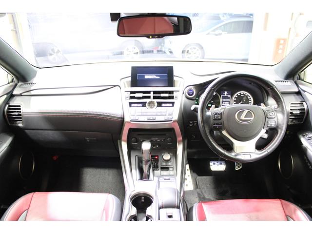 ＮＸ ＮＸ３００ｈ　Ｆスポーツ　禁煙車　メーカーナビ（ＳＤ確認中）　全周囲カメラ　フルセグＴＶ　ＯＰ電動リアゲート　温冷機能付き赤革シート　三眼ＬＥＤ　ＴＲＤマフラー　ステアリングヒーター　オートハイビーム　純正１８インチＡＷ（44枚目）
