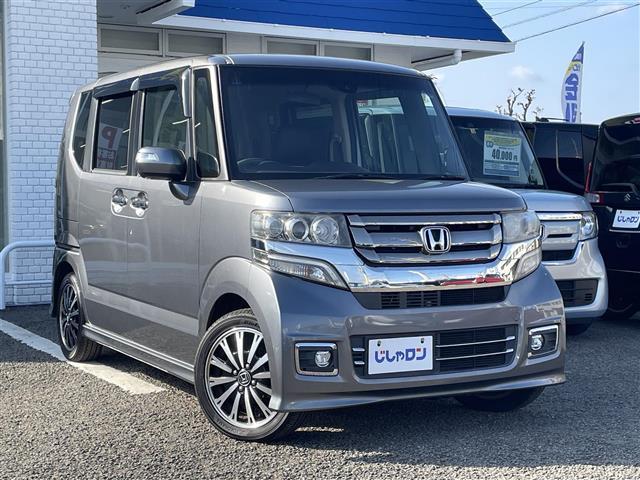 N-BOX G・ターボLパッケージ 禁煙車 純正ナビゲーション 両側パワースライドドア ハーフレザーシート HIDヘッドライト フォグランプ スマートキー プッシュスタート(3枚目)