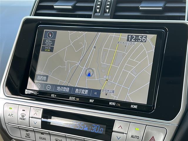 ランドクルーザープラド TX Lパッケージ マットブラックエディション 禁煙 7人乗 ムーンルーフ 純正9型ナビ バックカメラ HDMI/USB ドライブレコーダー ETC レザーシート シートヒーター/ベンチレーション ヘッドランプウォッシャー LEDヘッドランプ(4枚目)