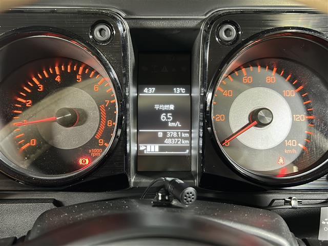 ジムニー XC 禁煙 社外フローティングナビ バックカメラ クルーズコントロール LEDヘッドライト フォグランプ ETC ルーフキャリア 革調シートカバー OPフロントグリル 社外16インチアルミ ミラー型ドラレコ(6枚目)