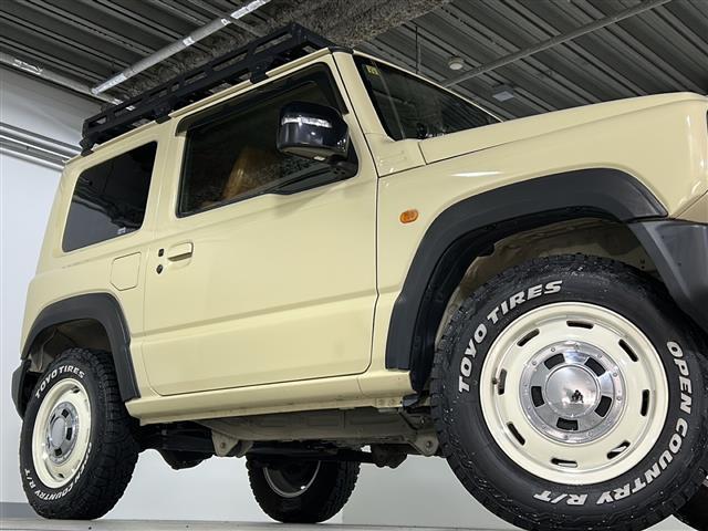 ジムニー XC 禁煙 社外フローティングナビ バックカメラ クルーズコントロール LEDヘッドライト フォグランプ ETC ルーフキャリア 革調シートカバー OPフロントグリル 社外16インチアルミ ミラー型ドラレコ(28枚目)