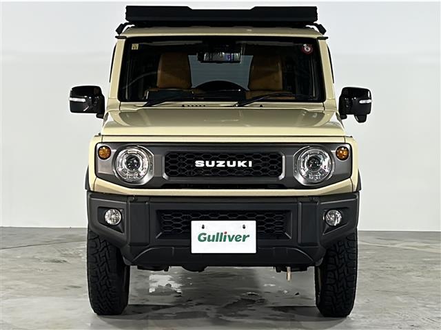 ジムニー XC 禁煙 社外フローティングナビ バックカメラ クルーズコントロール LEDヘッドライト フォグランプ ETC ルーフキャリア 革調シートカバー OPフロントグリル 社外16インチアルミ ミラー型ドラレコ(35枚目)